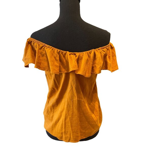 Old Navy NWT XS boho ruffle top cottage core V-neck - Picture 4 of 6